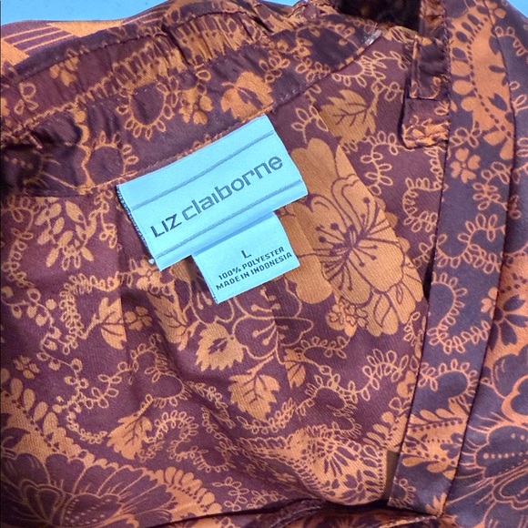 Liz Claiborne Rust Orange Blouse - Picture 4 of 5